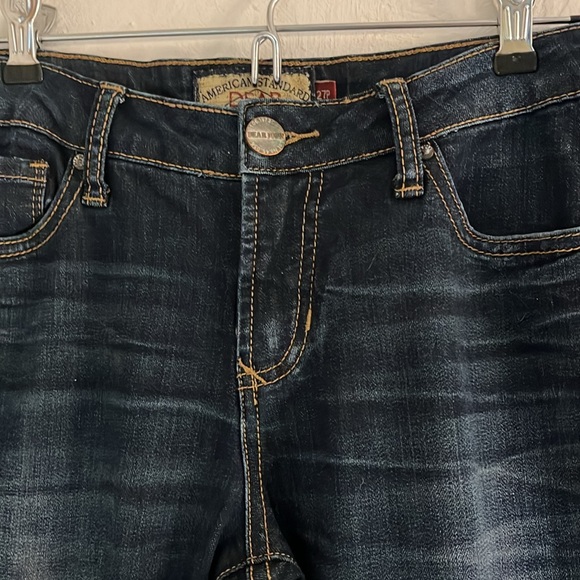 Dear John Denim Straight Leg Jeans, Size 27P/4P, Dark Blue Denim - Picture 5 of 8